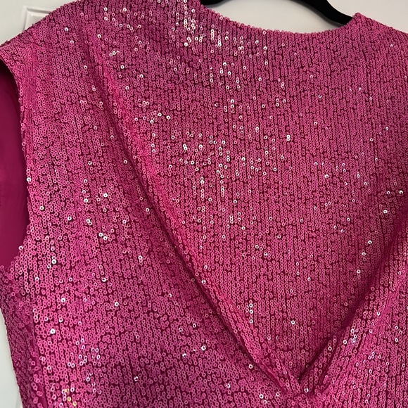 Sequin  crop knot blouse - Picture 2 of 6